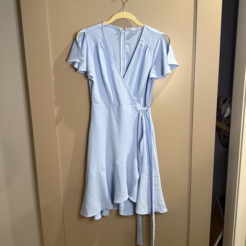 Altar'd State Soft Blue Midi Dress